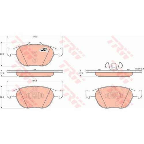 Гальмівні колодки GDB1532 - зображення 2