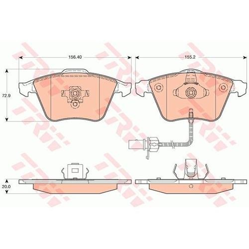 Гальмівні колодки GDB1617 - зображення 2