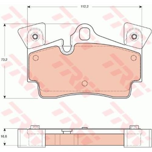 Гальмівні колодки GDB1652 - зображення 2