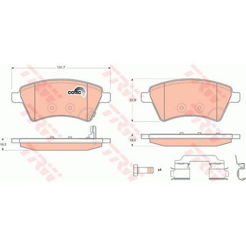 Гальмівні колодки GDB1673 - зображення 2
