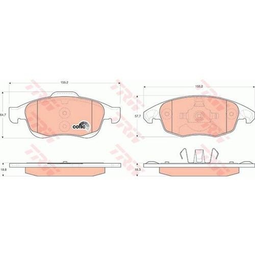 Гальмівні колодки GDB1690 - зображення 2