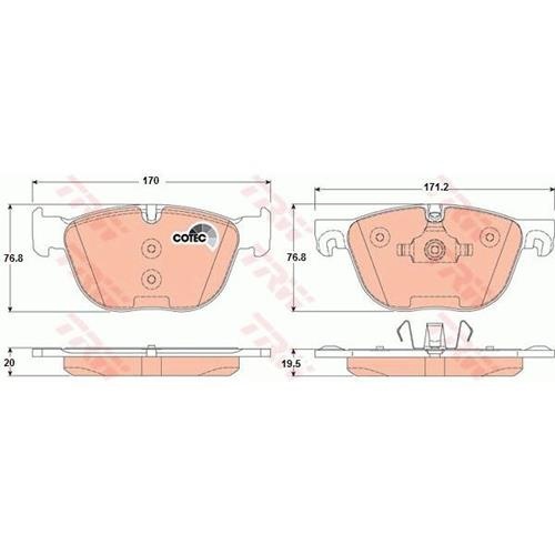 Гальмівні колодки GDB1726 - зображення 2