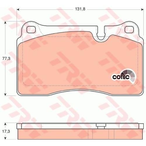 Гальмівні колодки GDB1743 - зображення 2