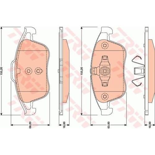 Гальмівні колодки GDB1790 - зображення 2