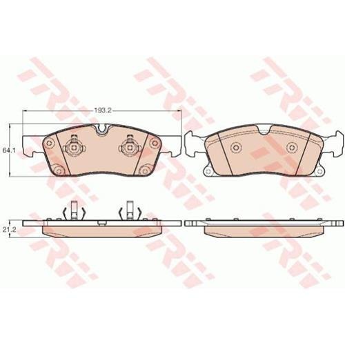 Гальмівні колодки GDB1946 - зображення 2