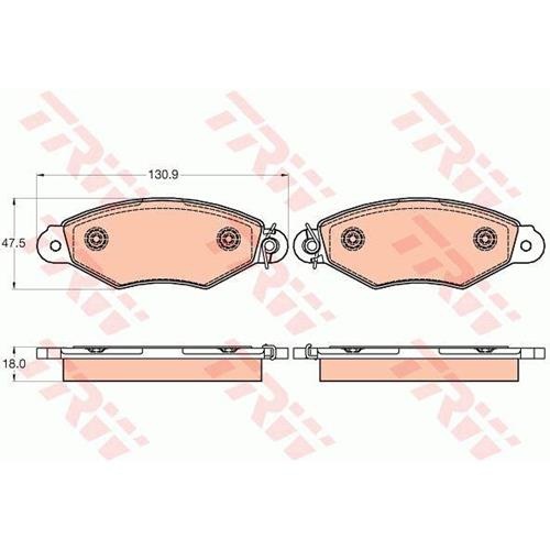 Гальмівні колодки GDB2024 - зображення 2