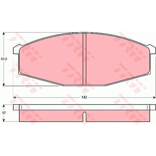Гальмівні колодки GDB251 - зображення 2