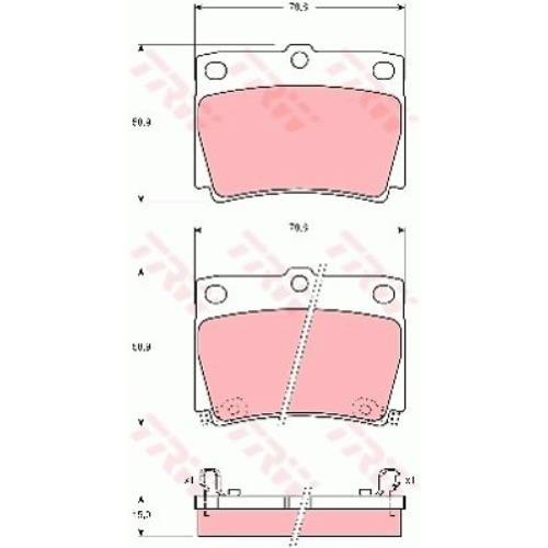 Гальмівні колодки GDB3239 - зображення 2