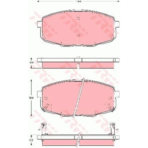 Гальмівні колодки GDB3342 - зображення 2