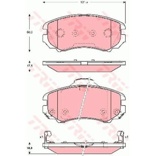 Гальмівні колодки GDB3386 - зображення 2