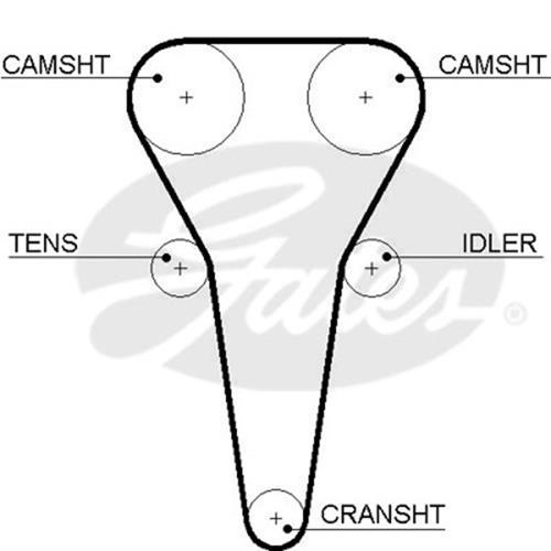 Комплект ременя ГРМ K015567XS - зображення 2