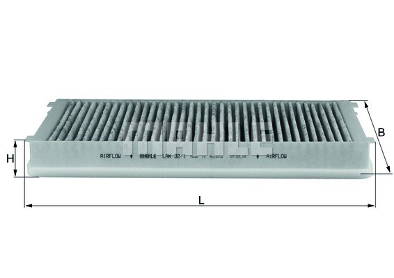 Фільтр, повітря у внутрішній простір LAK32/1 - зображення 2