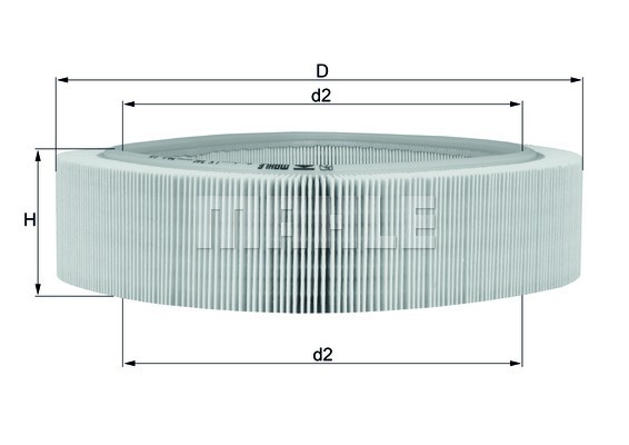 Повітряний фільтр LX346 - зображення 2