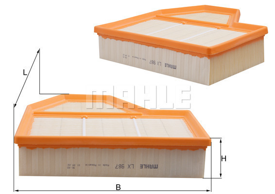 Повітряний фільтр LX987 - зображення 6