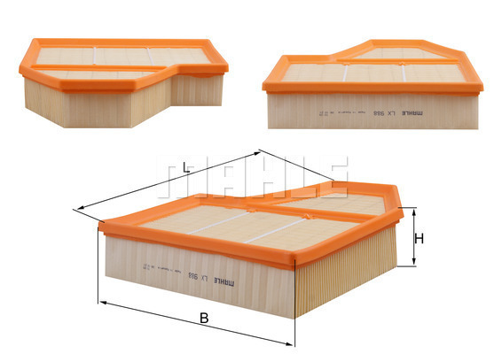 Повітряний фільтр LX988 - зображення 6