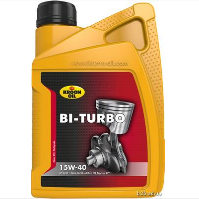 Олива моторна BI-TURBO 15W-40 1л KROON OIL  МИНЕР BI-TURBO 15W40 1L (API SL/CF, ACEA A3/B3, A3/B4, M