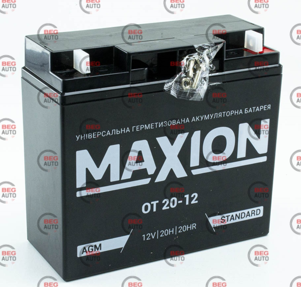 Аккумулятор 12V 20А SLA промышленный MAXION черный