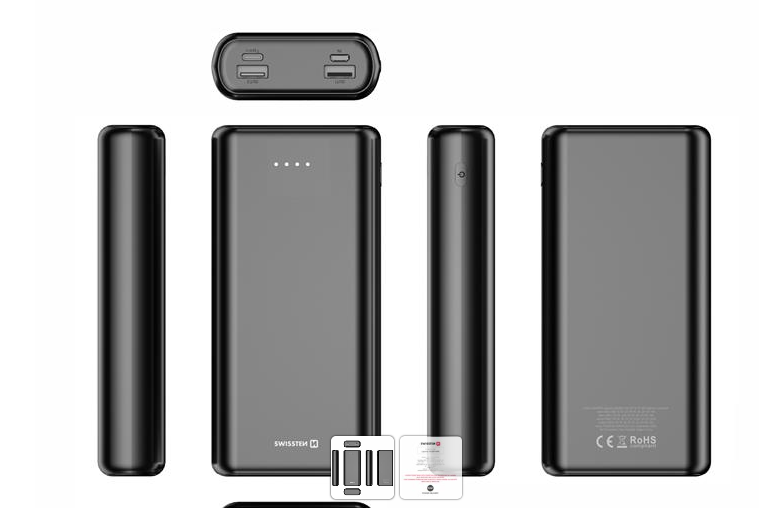 Наружный аккумулятор SWISSTEN POWER BANK 20000 mAh, 20W