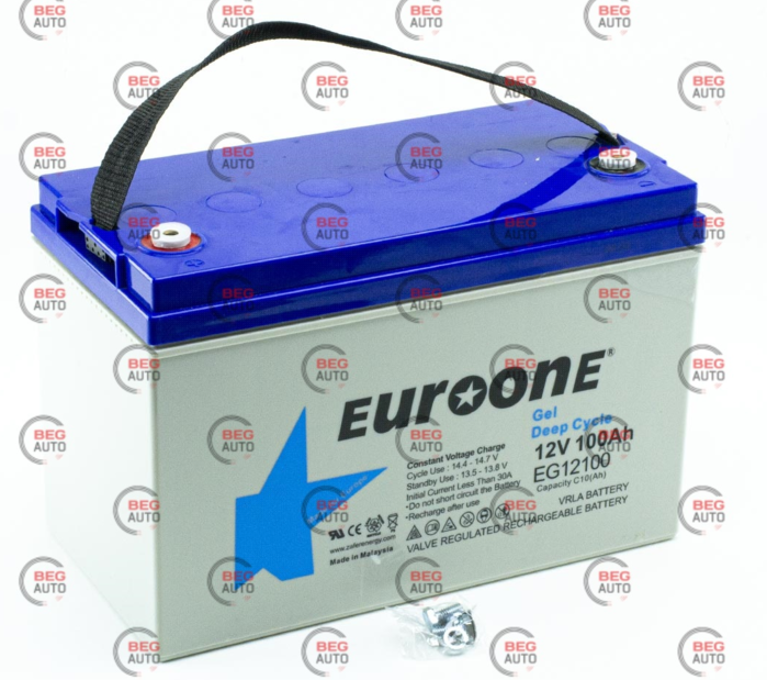 Аккумулятор промышленный 100Aч 12v GEL EUROONE Gel Deep Cycle