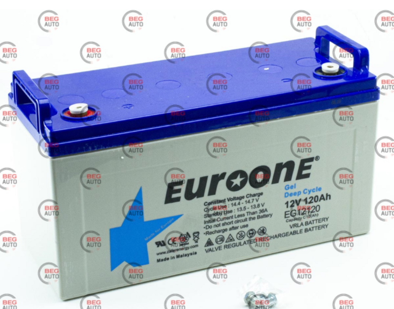 Аккумулятор промышленный 120Aч 12v GEL EUROONE Gel Deep Cycle