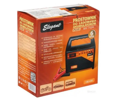 устр-во зарядного. трансф. Elegant 6-12В 6А, 20-120 А/год діод. індик. 100 430 - зображення 2