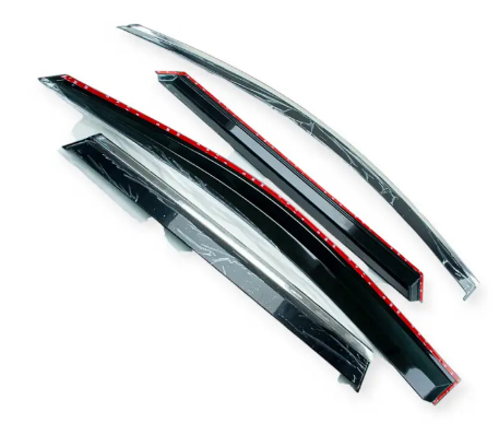 ветровик Skoda Karoq 2018->  (скотч) TopVisor  c хром молдингом