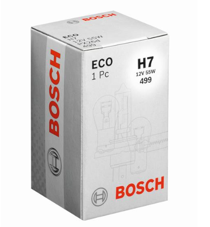 лампа H7 12V 55 W BOSCH ECO коробка