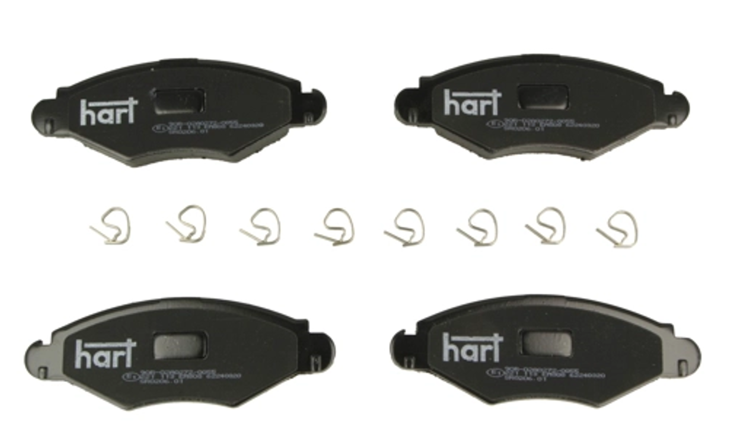 колод.торм. пер. Peugeot 206, 306 98->  (HART)