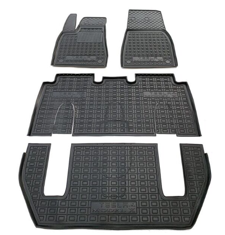 коврики салона Tesla Model X 2015-> (7 мест) борт 2,5см