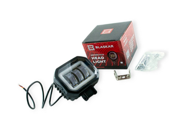 фара дополнительная LED  прямоуг.  90х75х50 (Д/В/Ш) 60W 5000K CREE дальний+ДХО