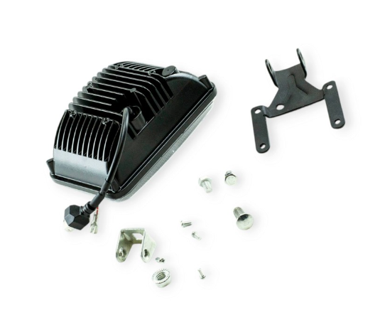 фара дополнительная LED  прямоуг. 170х110х60 (Д/В/Ш) 50W ближний + ДХО 01594 - зображення 2