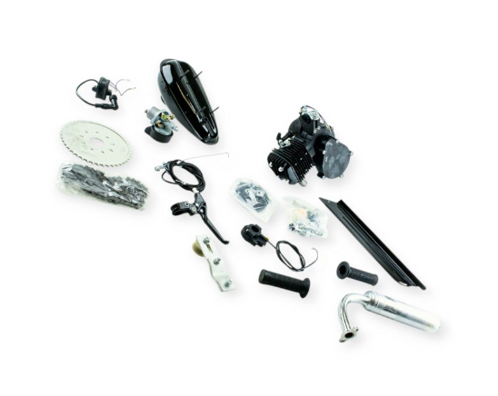 двигатель Дырчик веломотор 80сс с ручным стартером (черный) 238934 - зображення 2