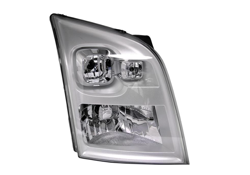 Фара прав. H4 (хром) елек.рег. [DEPO]