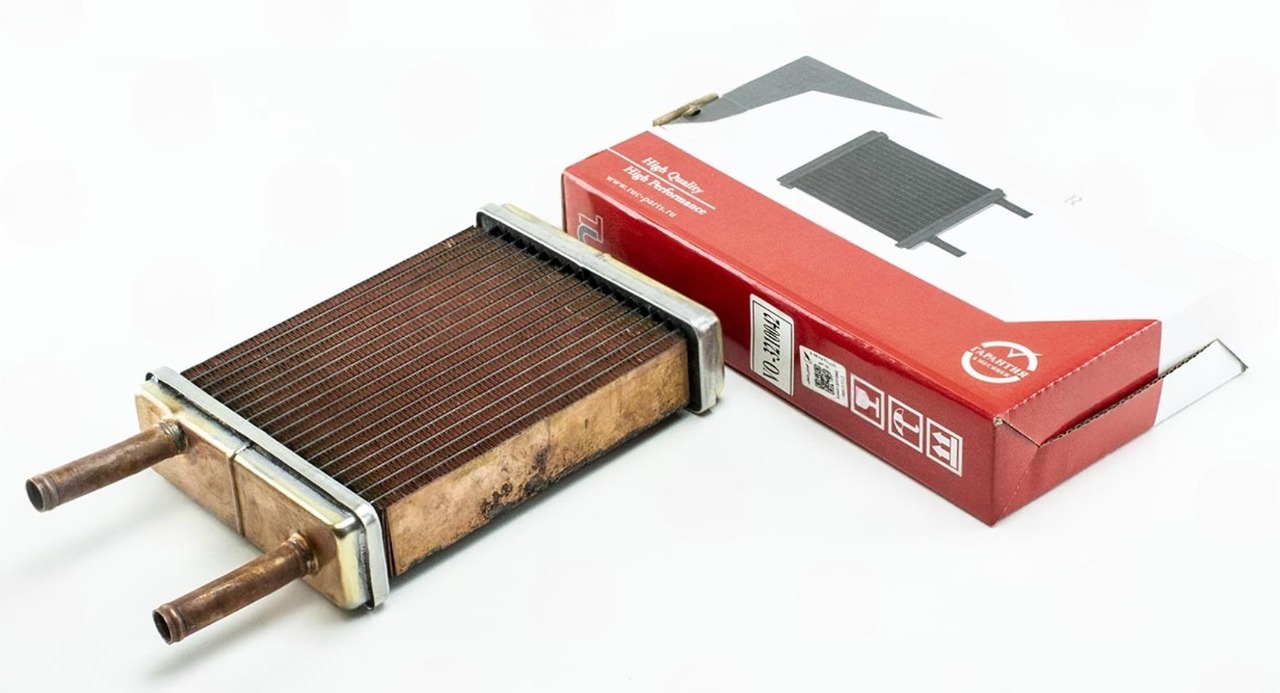 радиатор печки Волга-3110 медн.d-18 (Иран) 3-х рядн