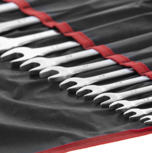 набор ключей рожково-накидных  8-30 мм 12 шт (планшет) CrV HT-1251 - зображення 2