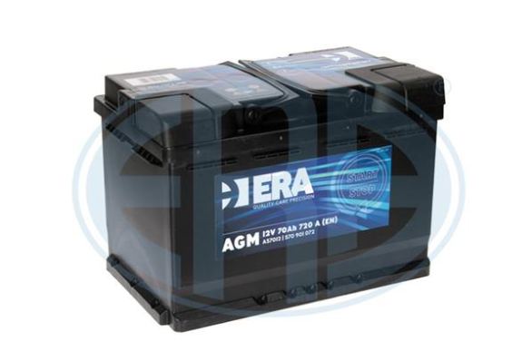 Аккумулятор – ERA AGM | 70 Ah | EN 720 | 278x175x190 (ДхШхВ) | R"+" | START-STOP