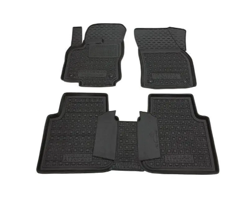 коврики салона VW Tiguan Allspace 2018-> борт 2,5см, с перемычкой