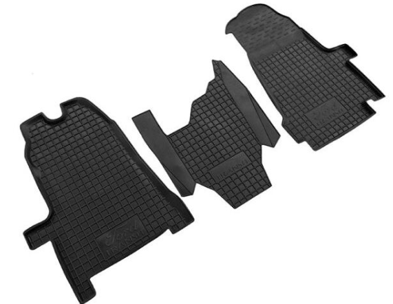 коврики салона Ford Transit 2000-2014 борт 2,5см, с перемычкой