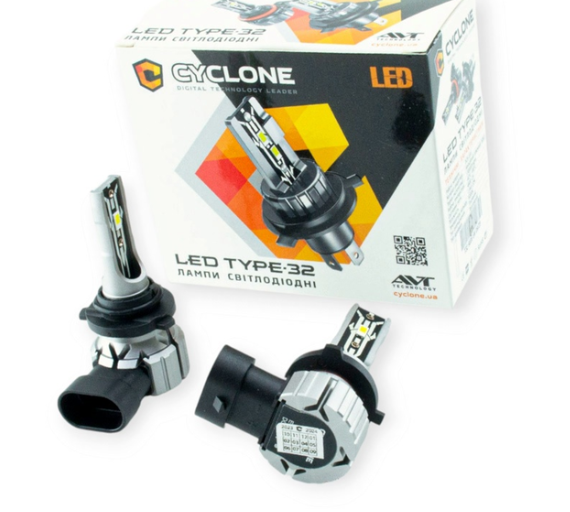 лампа LED HB4 12V Type 32 15W 6000K 4800L радиатор