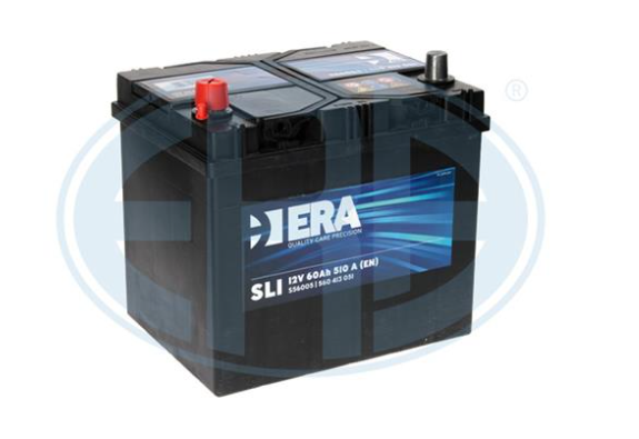 Аккумулятор - ERA SLI, 60Ah, EN 510, 232x173x225 (ДхШхВ), левый "+", 6СТ-60 Аз