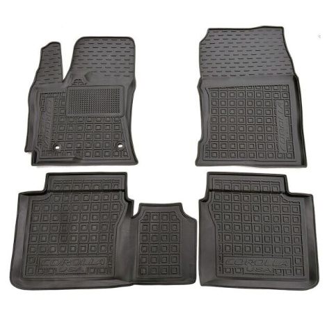 коврики салона Toyota Corolla 2012-2018 USA седан борт 2,5см, с перемычкой