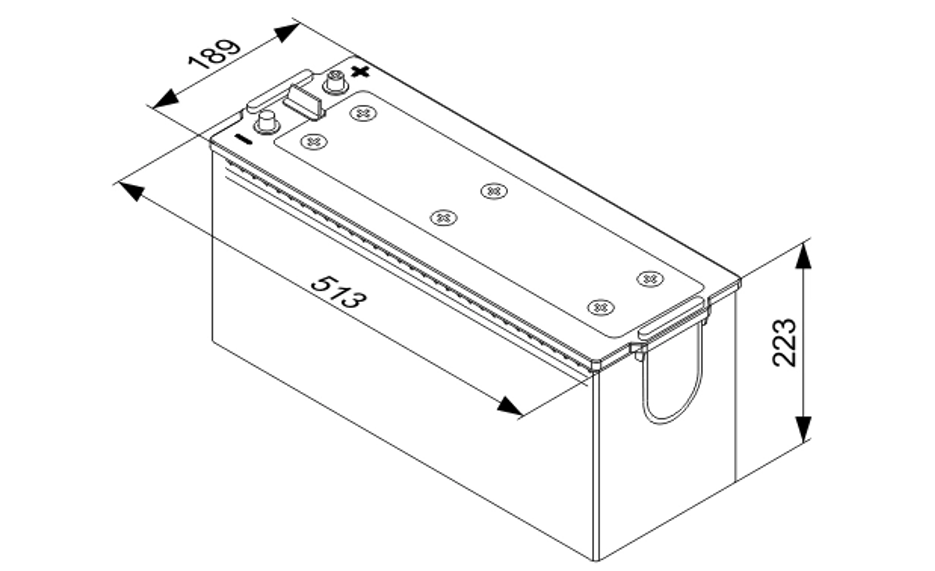 Аккумулятор BOSCH 140Ач 800А T4 (D4)  (1 год гар) 0 092 T40 750 - зображення 3