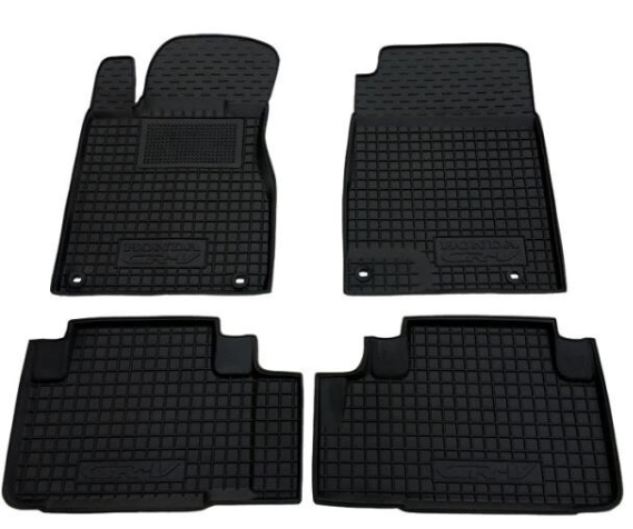 коврики салона Honda CR-V 2012-2016  борт 2,5см, с перемычкой