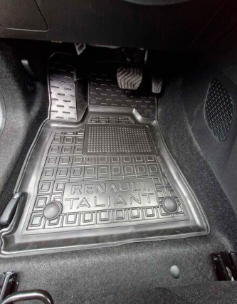 коврики салона Renault Taliant 2021-> борт 2,5см, с перемычкой  "под заказ"