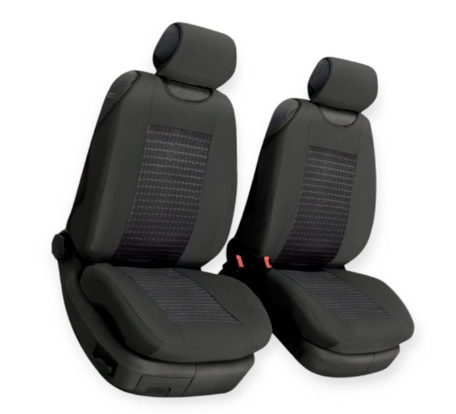 чехлы салона универс. 1+1 передние "ткань" BELTEX Comfort  черные  без подг.