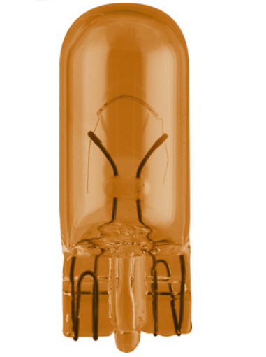 лампа БЦ 12V 5W W2.1х9.5d PHILIPS Orange (пара) 12396NAB2 - зображення 2