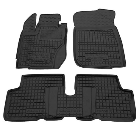 коврики салона Renault Duster I 2015-> 2WD, 4WD (евро сборка) борт 2,5см, с перемычкой