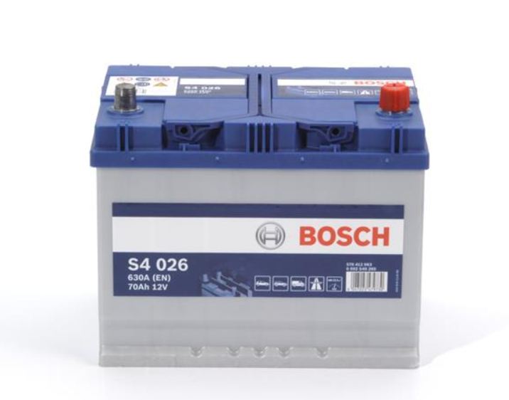 Аккумулятор Bosch (J) S4 Silver 70Ah, EN 630 правый "+" 261x175x220 (ДхШхВ)