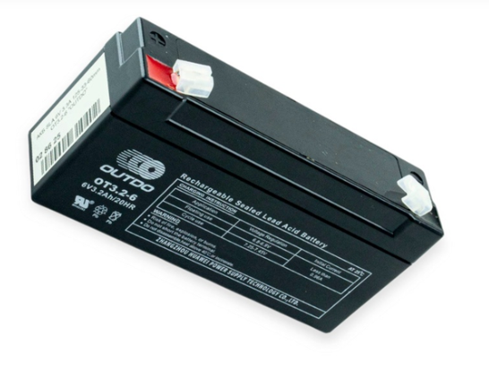 акб 6V 3.3A (134x34x61) SLA промышленный OUTDO черный