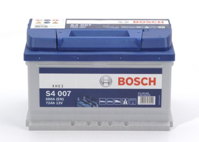 Аккумулятор Bosch (низкий) S4 Silver 72Ah, EN 680 правый "+" 278х175х175 (ДхШхВ)